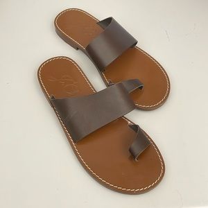 J. Crew Marta Made-in-Italy Leather Sandals 7.5